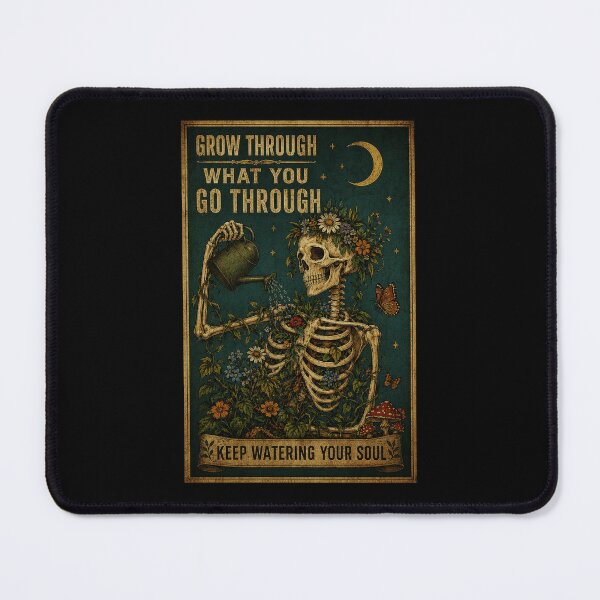 Item preview, Grow Through What You Go Through Botanical Skeleton Garden designed and sold by ferminhays.
