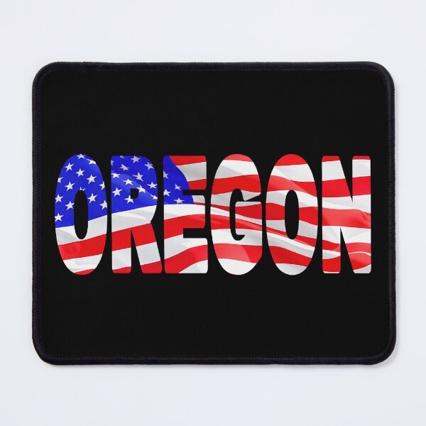Item preview, OREGON - United States of America Red White and Blue Sticker Tee Shirt designed and sold by Adam Gormley.