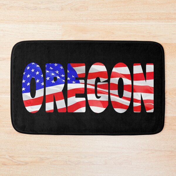 Item preview, OREGON - United States of America Red White and Blue Sticker Tee Shirt designed and sold by Adam Gormley.