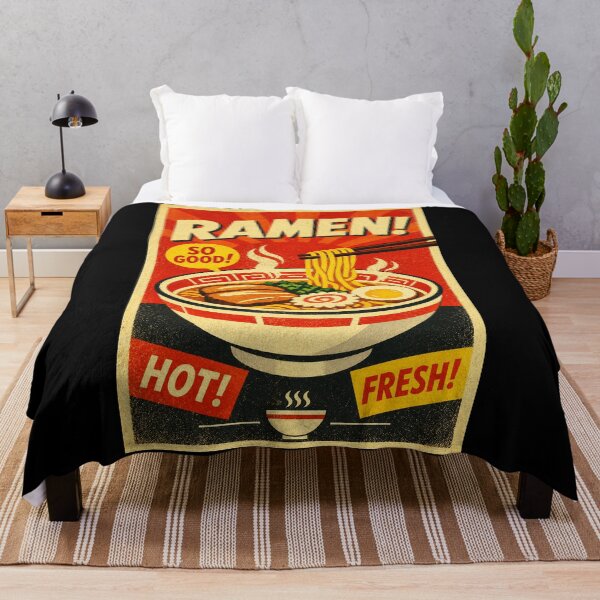 Item preview, Retro Ramen Bowl Poster with Bold Vintage Japanese Food Vibes designed and sold by eliramaison.