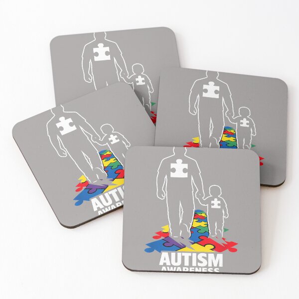 Item preview, Autism Dad Walking Together Puzzle designed and sold by KathieFaugh.