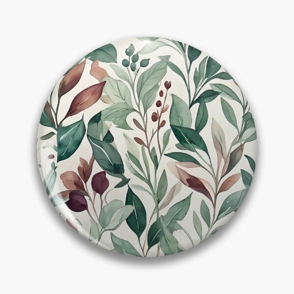 Item preview, Elegant Watercolor Botanical Leaf Pattern designed and sold by zenjiinspired.