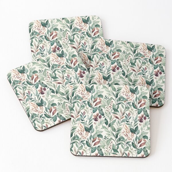Item preview, Elegant Watercolor Botanical Leaf Pattern designed and sold by zenjiinspired.