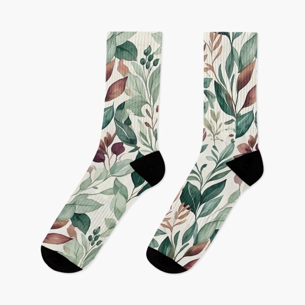 Item preview, Elegant Watercolor Botanical Leaf Pattern designed and sold by zenjiinspired.