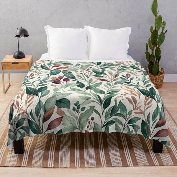Item preview, Elegant Watercolor Botanical Leaf Pattern designed and sold by zenjiinspired.