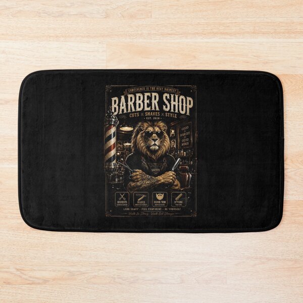 Item preview, Vintage Lion Barber Shop Classic Grooming Retro Barbershop designed and sold by Modaozushi216.