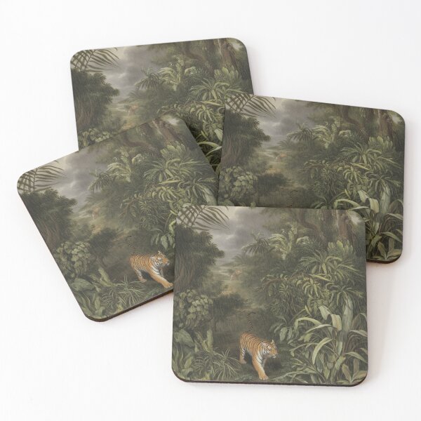 Item preview, Tiger in the Storm, Jungle Art Print, Rousseau Inspired Wall Decor designed and sold by LatentGoods.