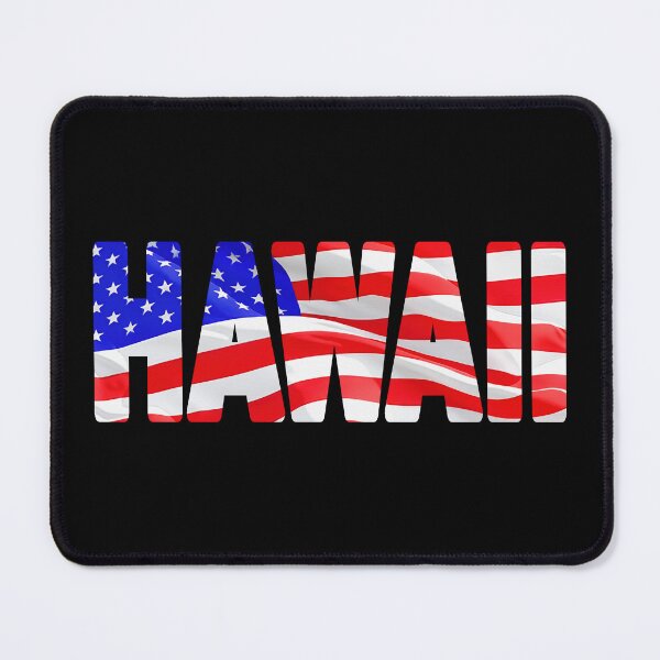 Item preview, HAWAII - USA State Red White and Blue Sticker Tee Shirt design designed and sold by Adam Gormley.