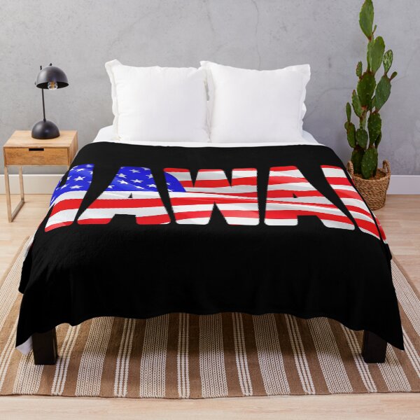 Item preview, HAWAII - USA State Red White and Blue Sticker Tee Shirt design designed and sold by Adam Gormley.