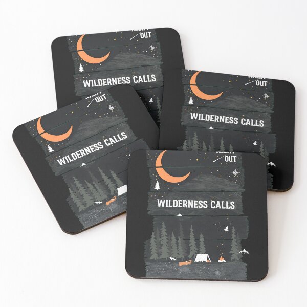 Item preview, Rustic Wood Plank Night Camping Moon designed and sold by Prof4Artist.