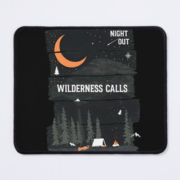 Item preview, Rustic Wood Plank Night Camping Moon designed and sold by Prof4Artist.