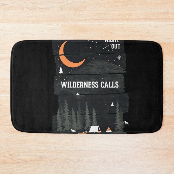 Item preview, Rustic Wood Plank Night Camping Moon designed and sold by Prof4Artist.