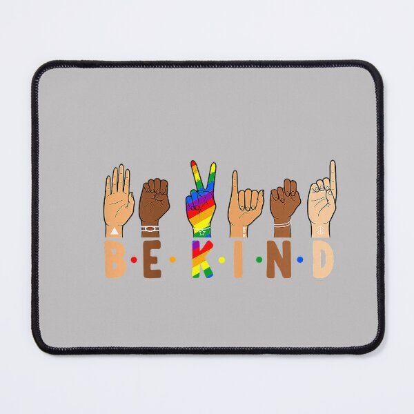 Item preview, Be Kind ASL Sign Language Gay Pride Rainbow Flag LGBTQ Ally designed and sold by MabelWells.