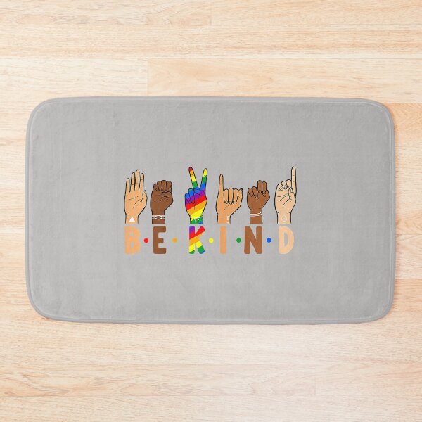 Item preview, Be Kind ASL Sign Language Gay Pride Rainbow Flag LGBTQ Ally designed and sold by MabelWells.