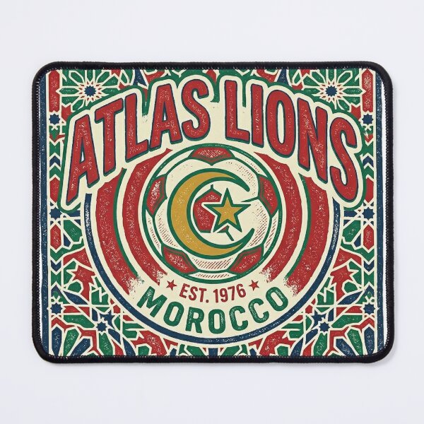 Item preview, Atlas Lions Morocco Football designed and sold by Fankickstore.