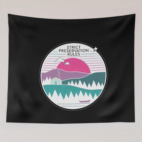 Item preview, Retro Yurt Camping Sunset Landscape Tee designed and sold by Prof4Artist.