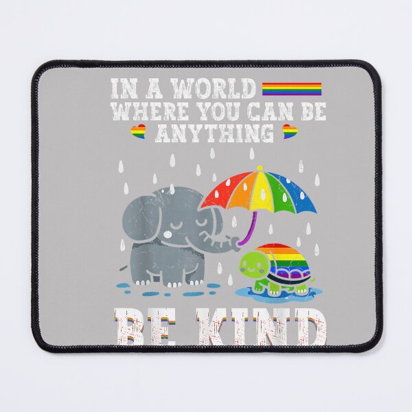 Item preview, Be Kind Elephant Rainbow Turtle Gay Pride LGBT Positive designed and sold by MabelWells.