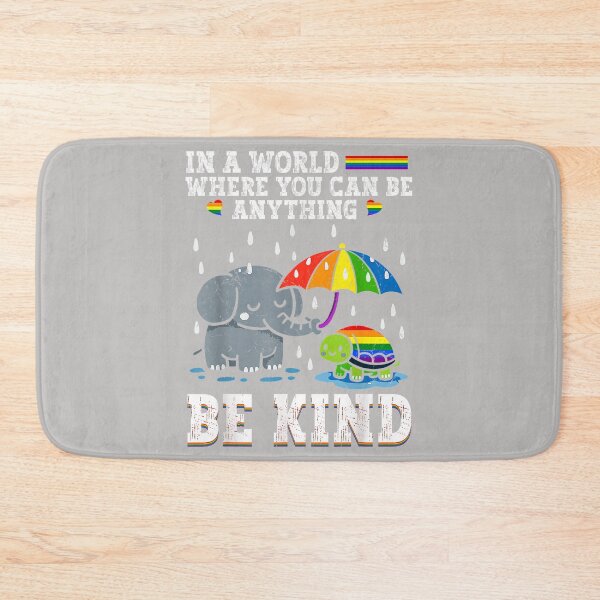 Item preview, Be Kind Elephant Rainbow Turtle Gay Pride LGBT Positive designed and sold by MabelWells.