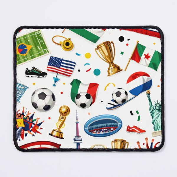 Item preview, 2026 World Soccer Nations Pattern | Global Football Flags Design designed and sold by piketo.