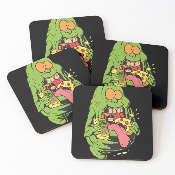 Item preview, Slime Ghost Eating Pizza Juice Box Art designed and sold by Prof4Artist.