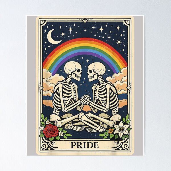 Item preview, LGBT Tarot Skeleton Gay Pride LGBTQ Equal Rights Transgender designed and sold by mjohnson9.