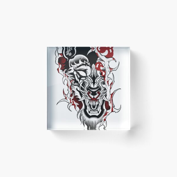Item preview, Wolf dark art nouveau designed and sold by 7Delamancha.