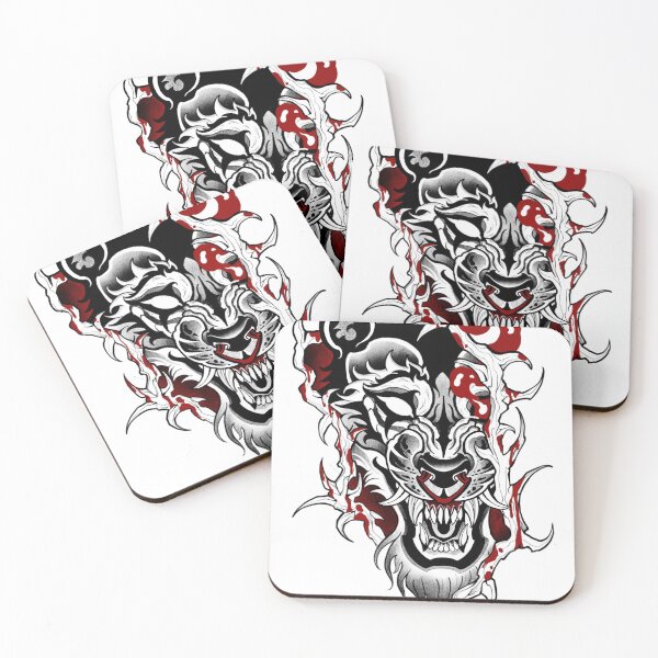 Item preview, Wolf dark art nouveau designed and sold by 7Delamancha.
