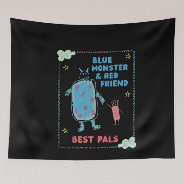 Item preview, Child's Drawing Monster Friend Holding Hand designed and sold by Prof4Artist.