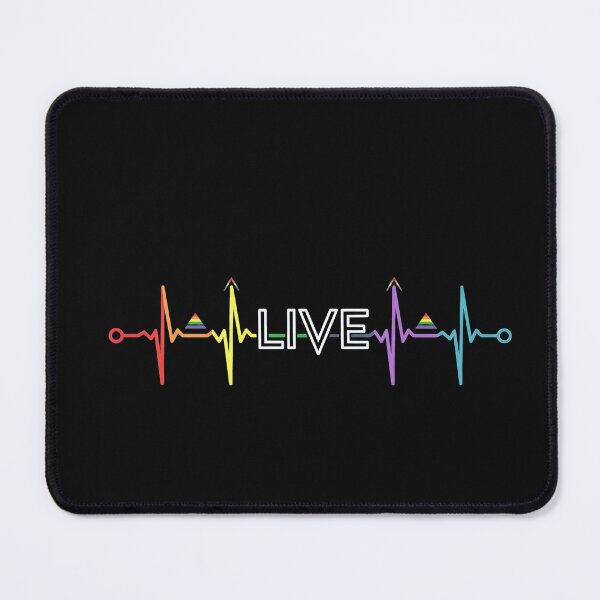 Item preview, Rainbow Heartbeat Pride Line Art Minimal designed and sold by Prof4Artist.