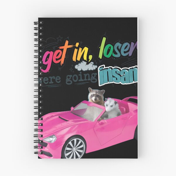 Item preview, Get In Loser Insane Raccoon Opossum Car Tee designed and sold by Prof4Artist.