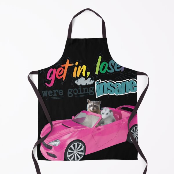 Item preview, Get In Loser Insane Raccoon Opossum Car Tee designed and sold by Prof4Artist.