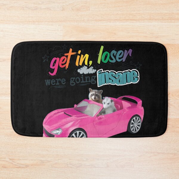 Item preview, Get In Loser Insane Raccoon Opossum Car Tee designed and sold by Prof4Artist.