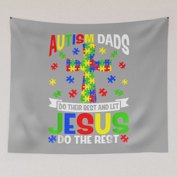 Item preview, Autism Dads Do Their Best Autism Awareness Support Christian designed and sold by KathieFaugh.