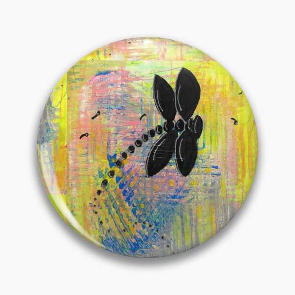Item preview, Black Dragonfly Abstract Expressionist Mixed Media Painting designed and sold by ShonaCallumArt.