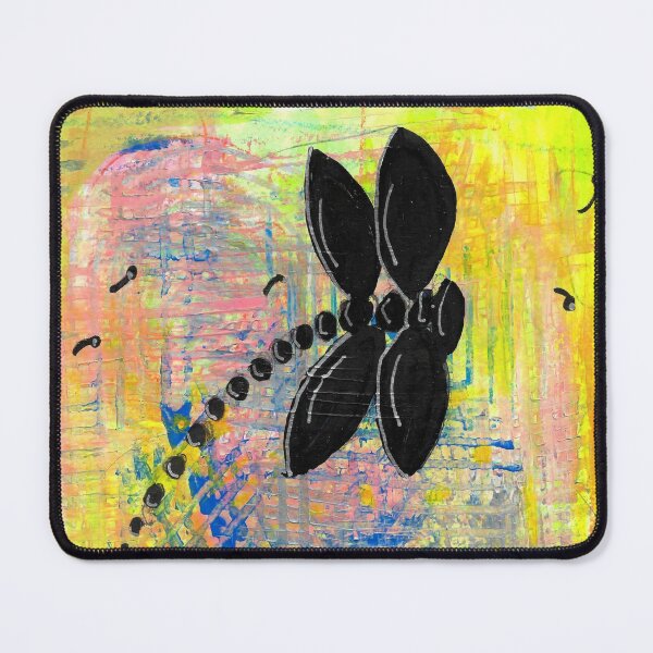 Item preview, Black Dragonfly Abstract Expressionist Mixed Media Painting designed and sold by ShonaCallumArt.