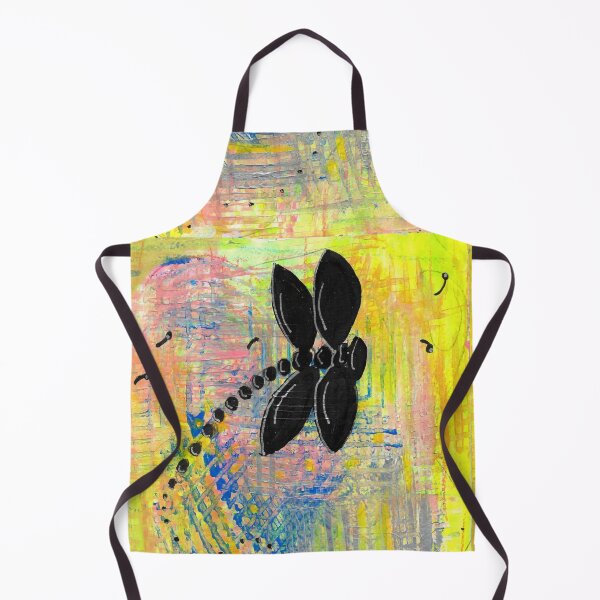 Item preview, Black Dragonfly Abstract Expressionist Mixed Media Painting designed and sold by ShonaCallumArt.