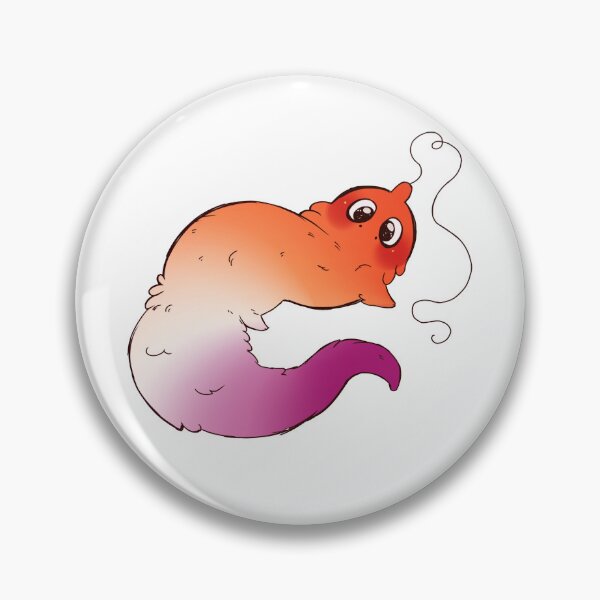Item preview, Lesbian pride worm on a string designed and sold by butteredOWO.