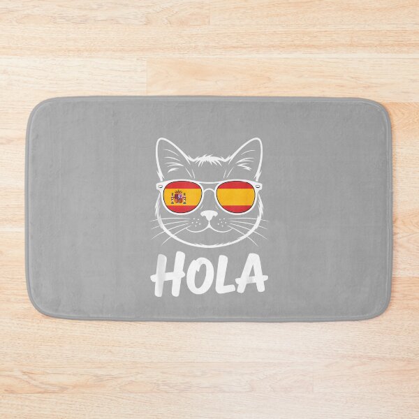 Item preview, Funny Cat Hola Sunglasses Spanish Flag Women Men designed and sold by ArleneRowe.