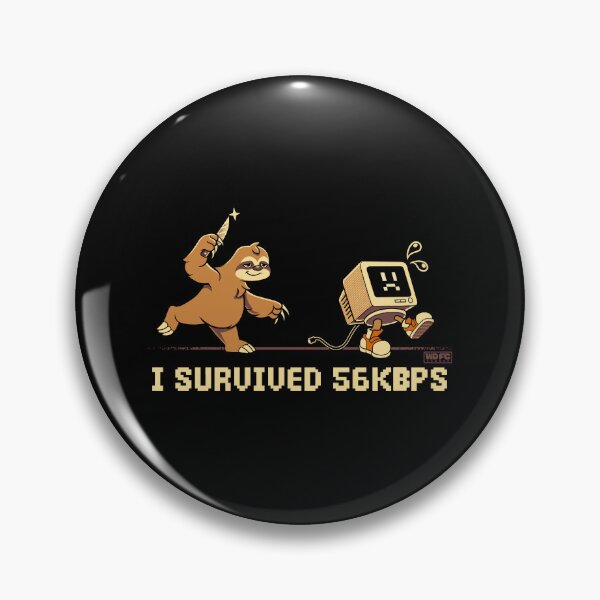 Item preview, I Survived 56 kbps designed and sold by World Domination For Cats ®.