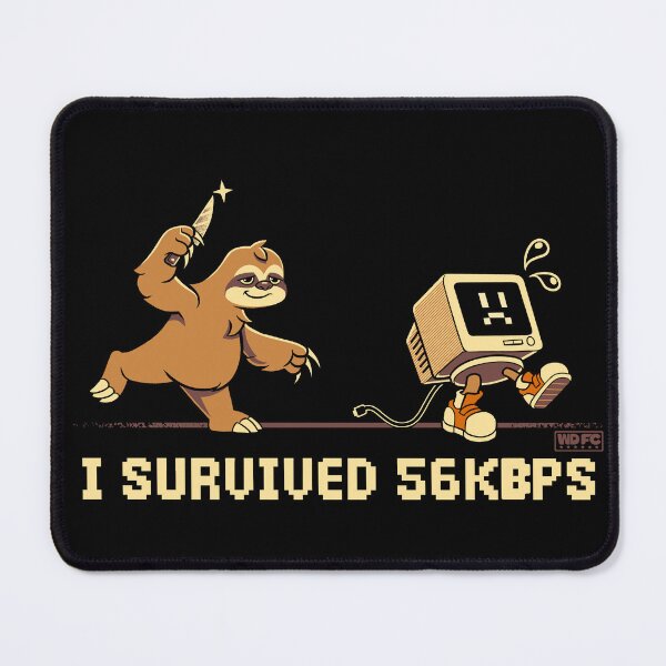 Item preview, I Survived 56 kbps designed and sold by World Domination For Cats ®.