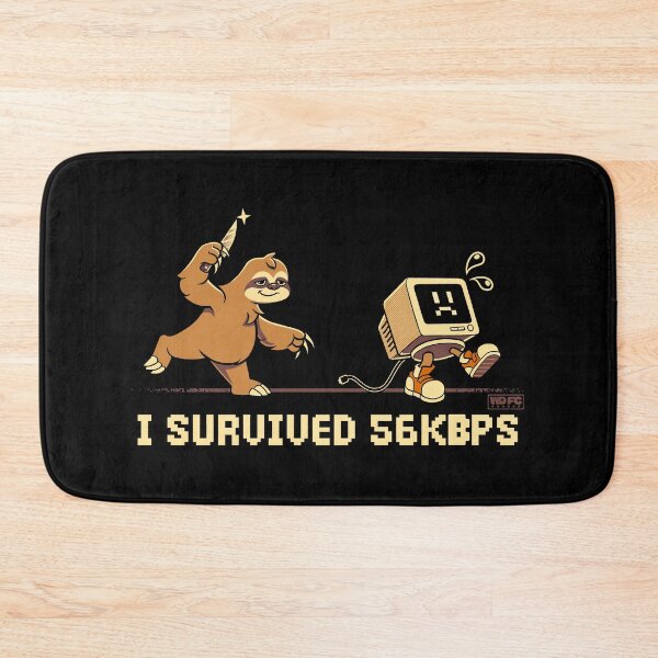 Item preview, I Survived 56 kbps designed and sold by World Domination For Cats ®.