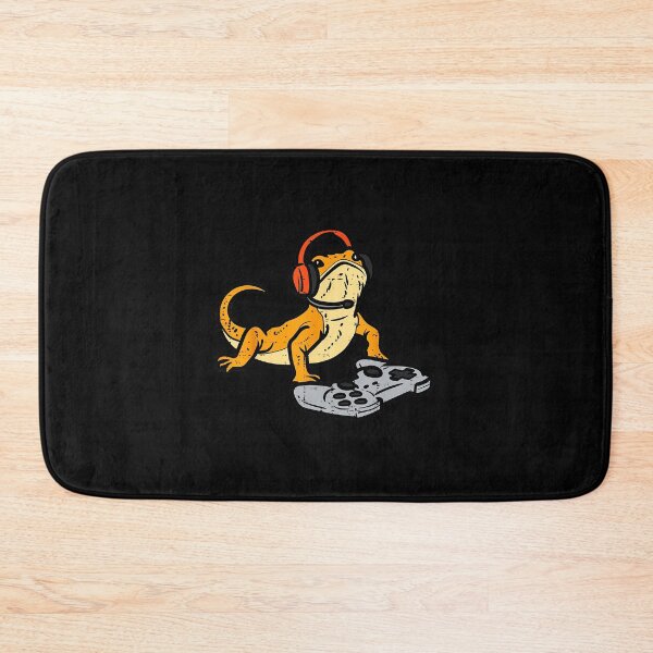 Item preview, Bearded Dragon Gamer With Headphones Funny Reptile Gaming Mood designed and sold by FGTV2021.