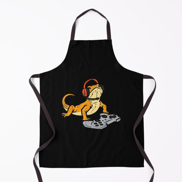 Item preview, Bearded Dragon Gamer With Headphones Funny Reptile Gaming Mood designed and sold by FGTV2021.
