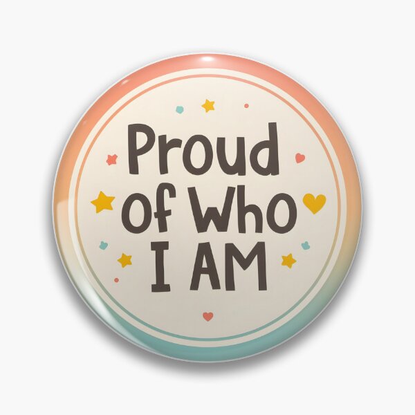 Item preview, Proud Of Who I Am LGBTQ Pride Inspirational Rainbow Design designed and sold by Pride_Prints.