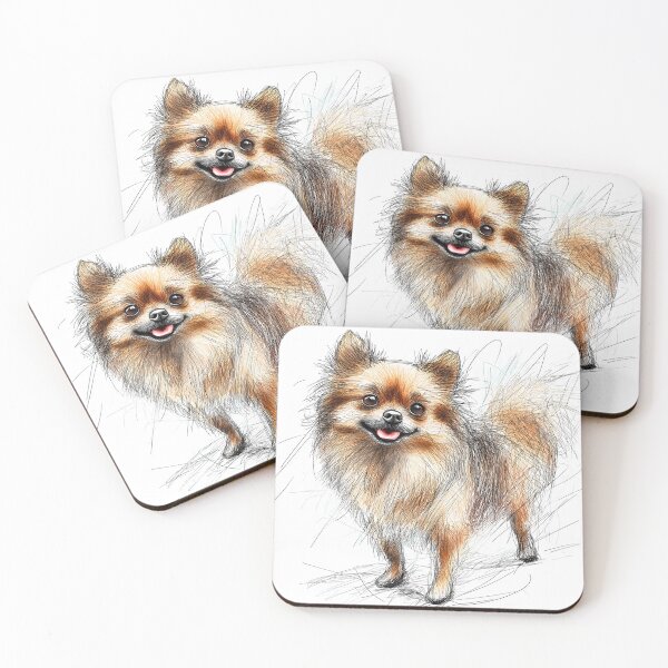 Item preview, Pomeranian Doggie Illustration designed and sold by Roxane Bay.
