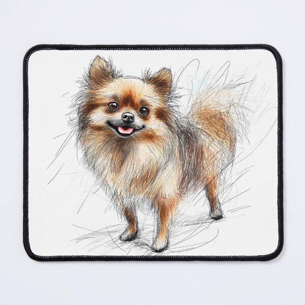 Item preview, Pomeranian Doggie Illustration designed and sold by Roxane Bay.