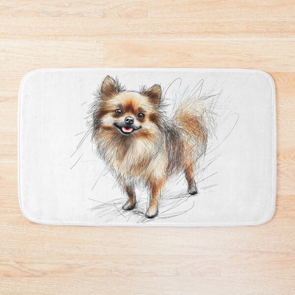 Item preview, Pomeranian Doggie Illustration designed and sold by Roxane Bay.