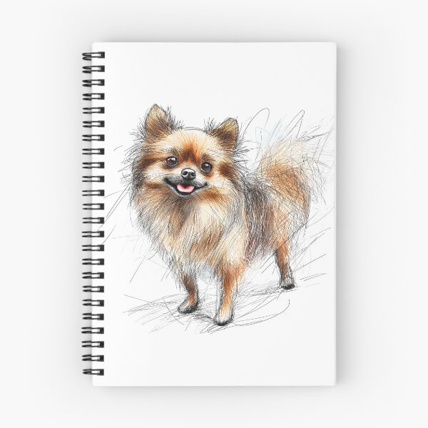 Item preview, Pomeranian Doggie Illustration designed and sold by Roxane Bay.