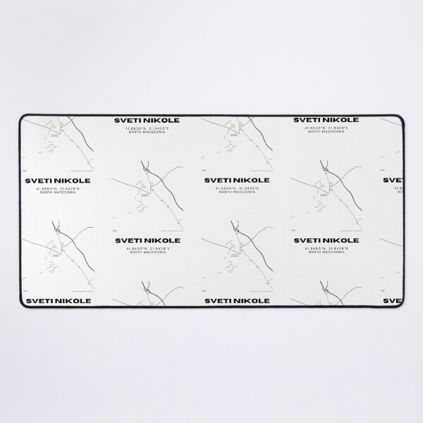Item preview, Sveti Nikole North Macedonia Minimalist City Map Art Print designed and sold by RM-Journey.