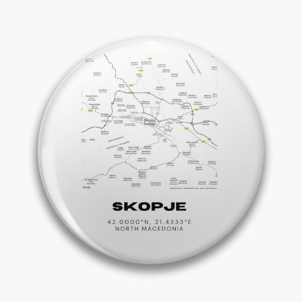 Item preview, Skopje North Macedonia Minimalist City Map Art Print designed and sold by RM-Journey.
